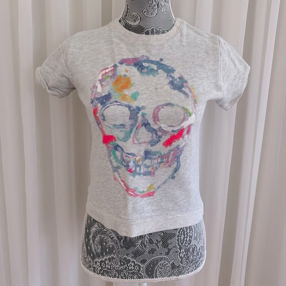 colorful skull top